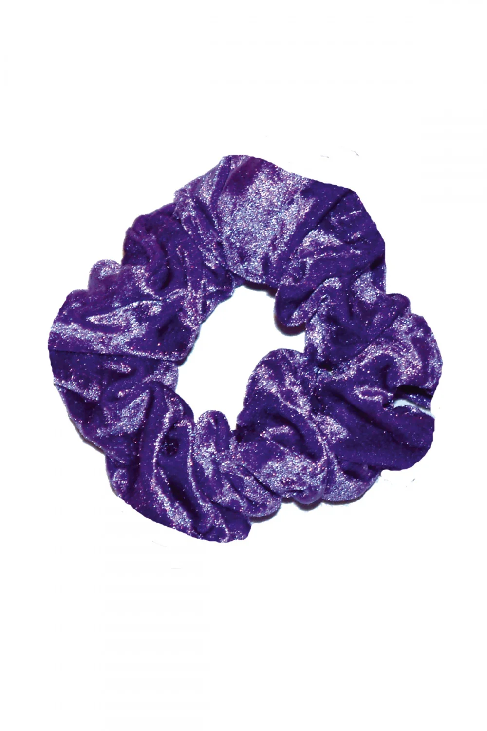 Crushed Velour Hair Scrunchie - Image 2