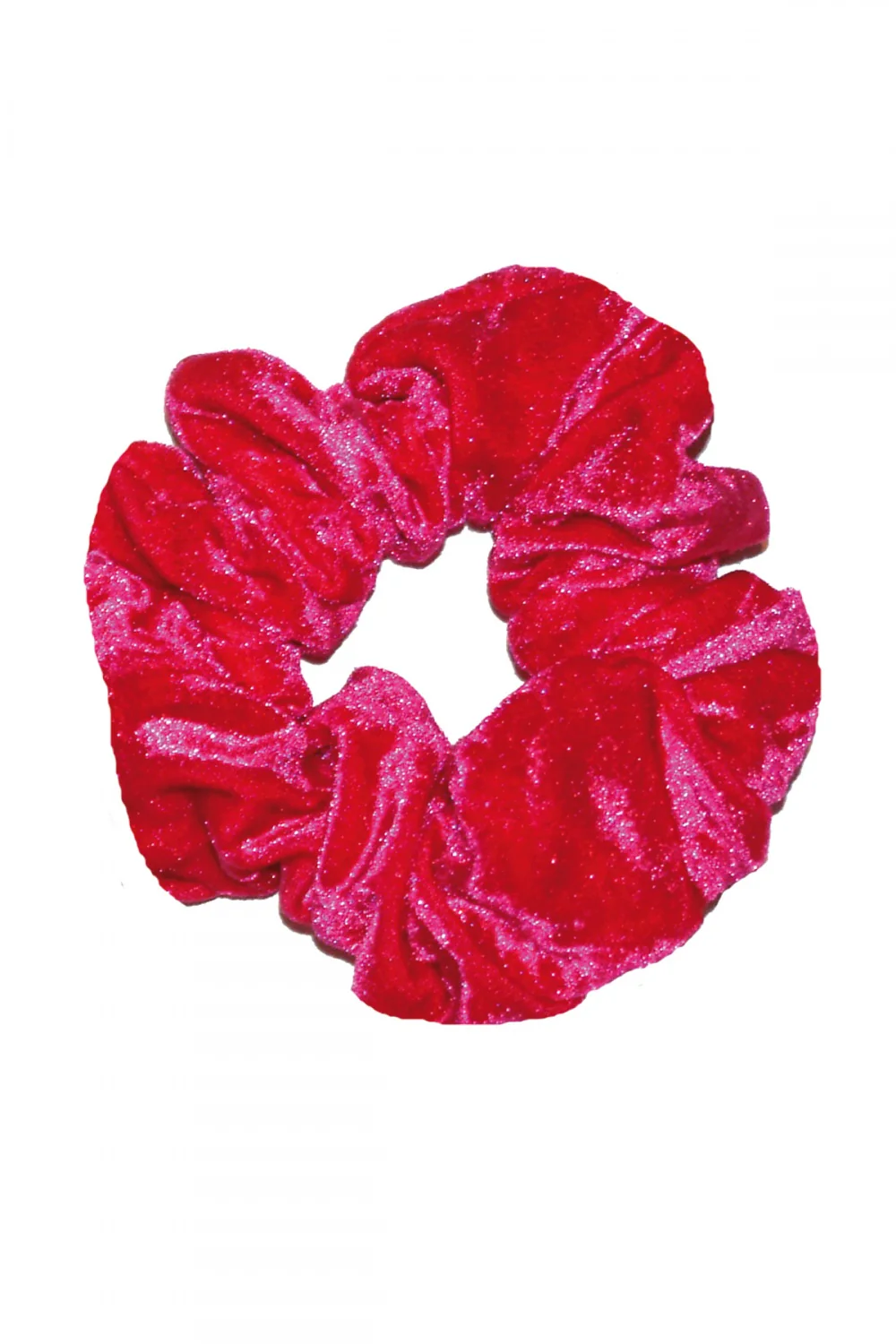 Crushed Velour Hair Scrunchie - Image 3
