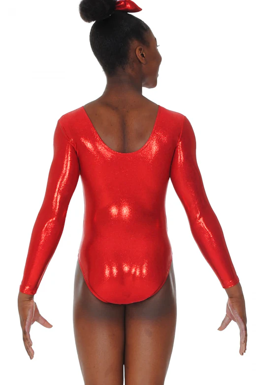 Elegance Long Sleeve Shine Gymnastics Leotard Motif 7 - Image 15