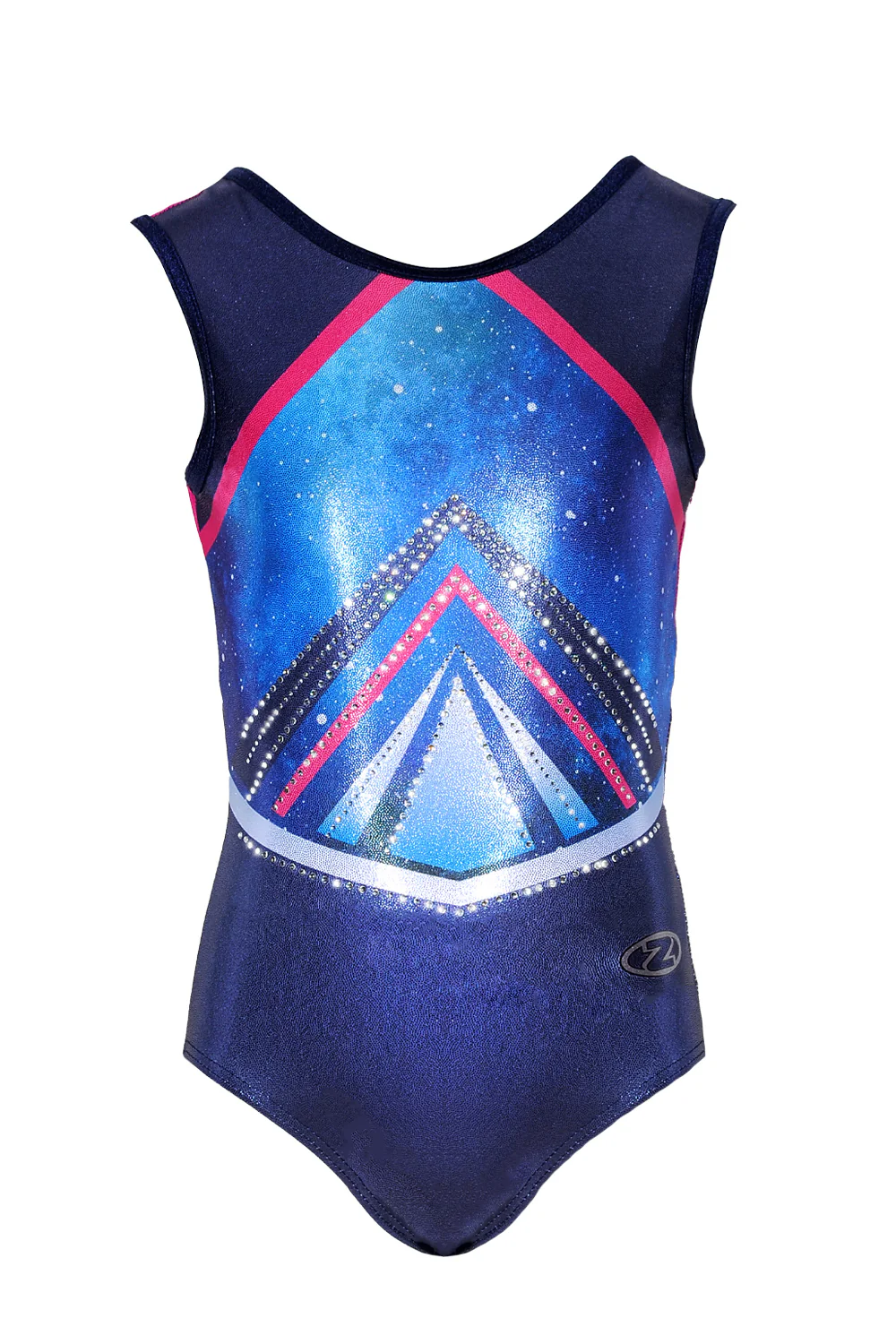 Galactic Cross Strappy Mesh Back Sleeveless Leotard - Image 3
