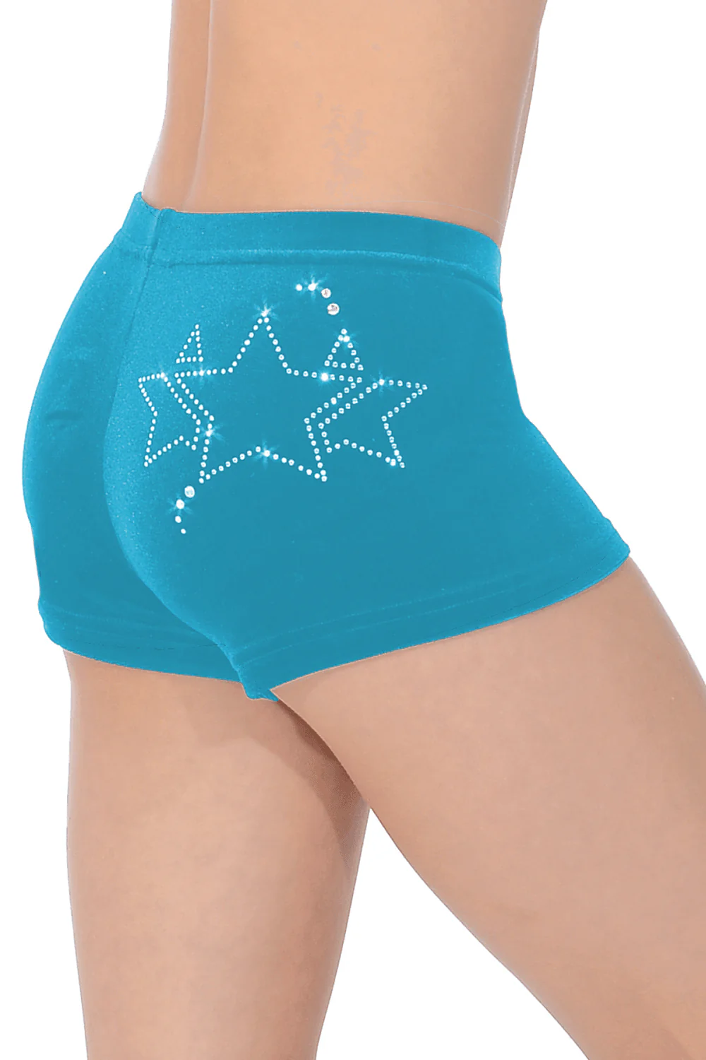 Galaxy Gymnastics Shorts with Star Crystal Motif - Image 4