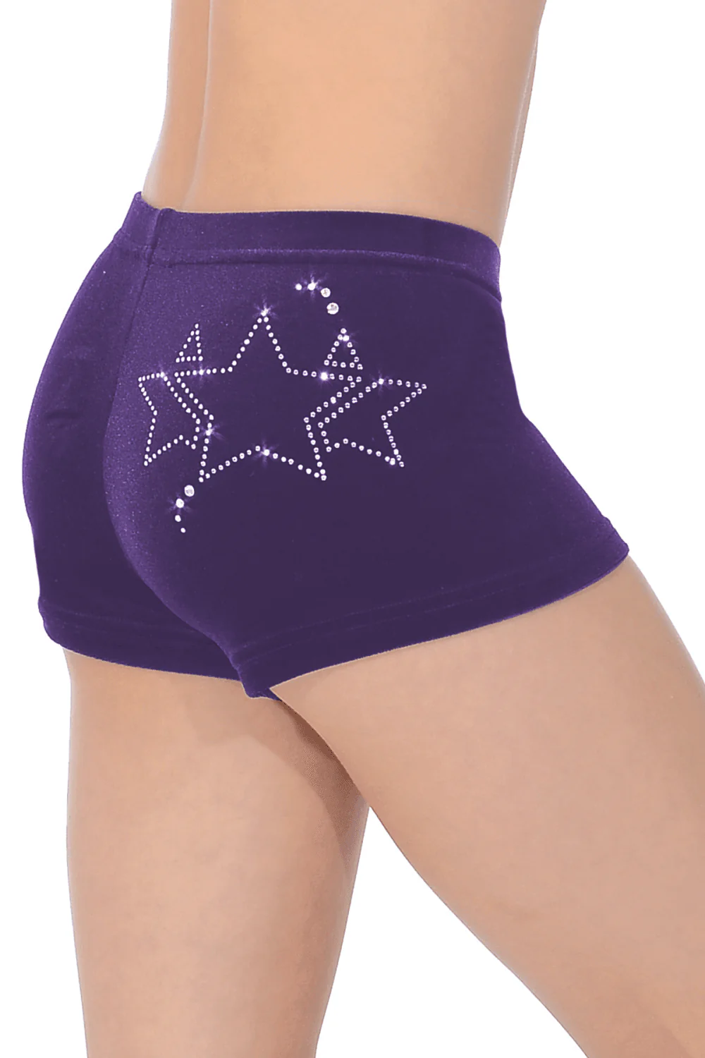 Galaxy Gymnastics Shorts with Star Crystal Motif - Image 6