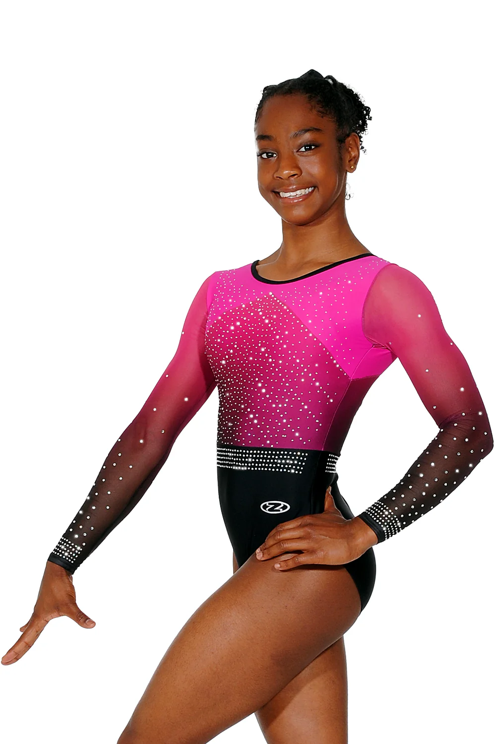 Inspire Sublimated Mesh Long Sleeve Leotard - Image 3