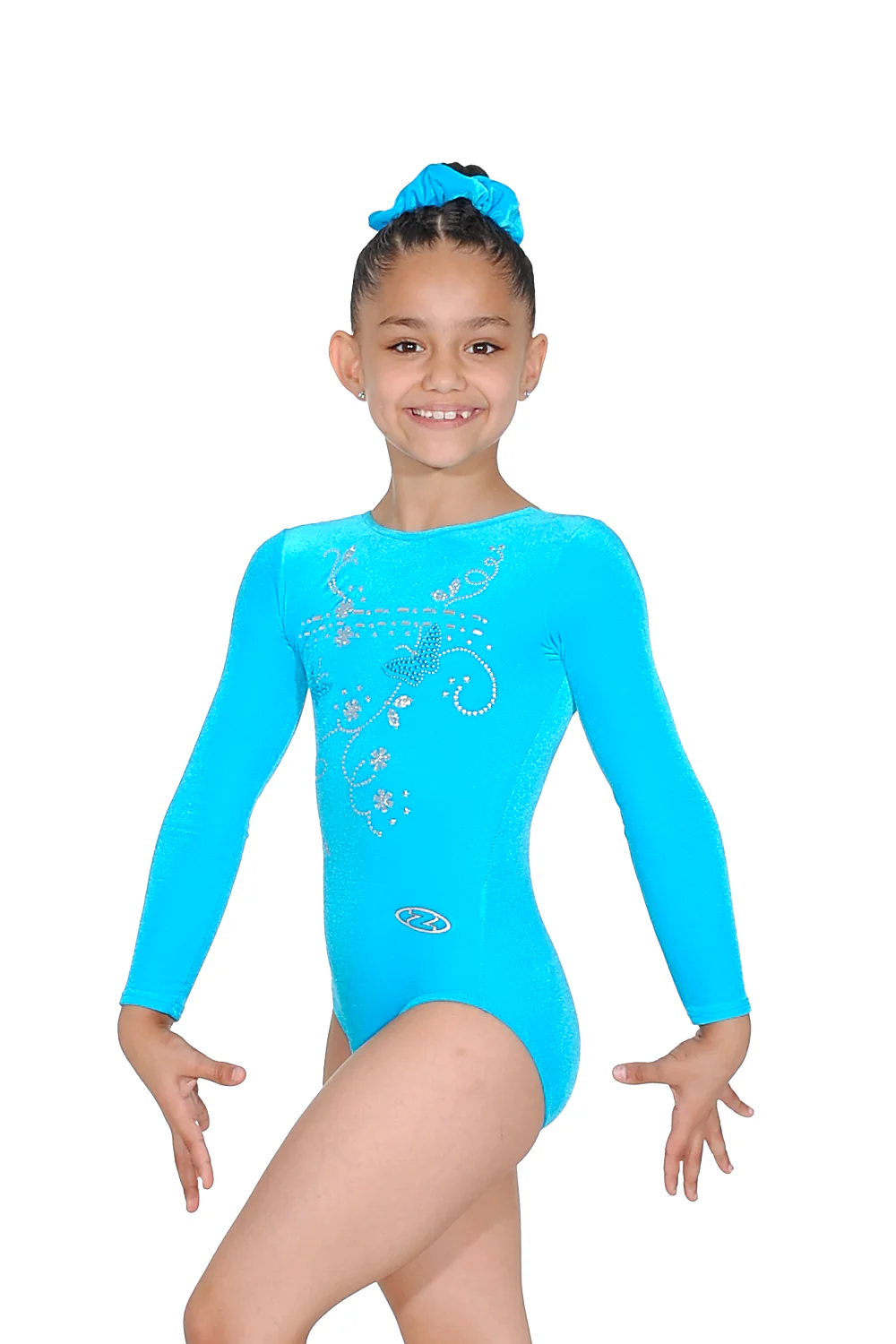 Panache Butterfly Motif Long Sleeve Gymnastics Leotard - Image 6