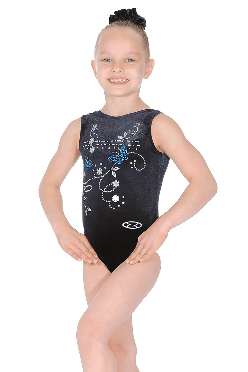 Panache Butterfly Motif Sleeveless Gymnastics Leotard - Image 5
