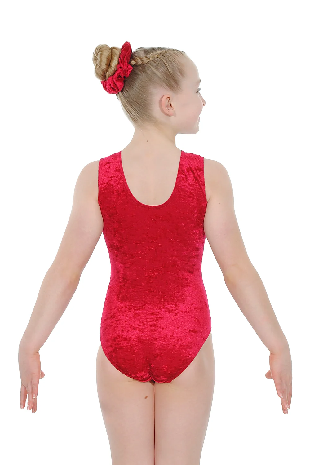 Salto Sleeveless Crushed Velour Leotard - Image 8