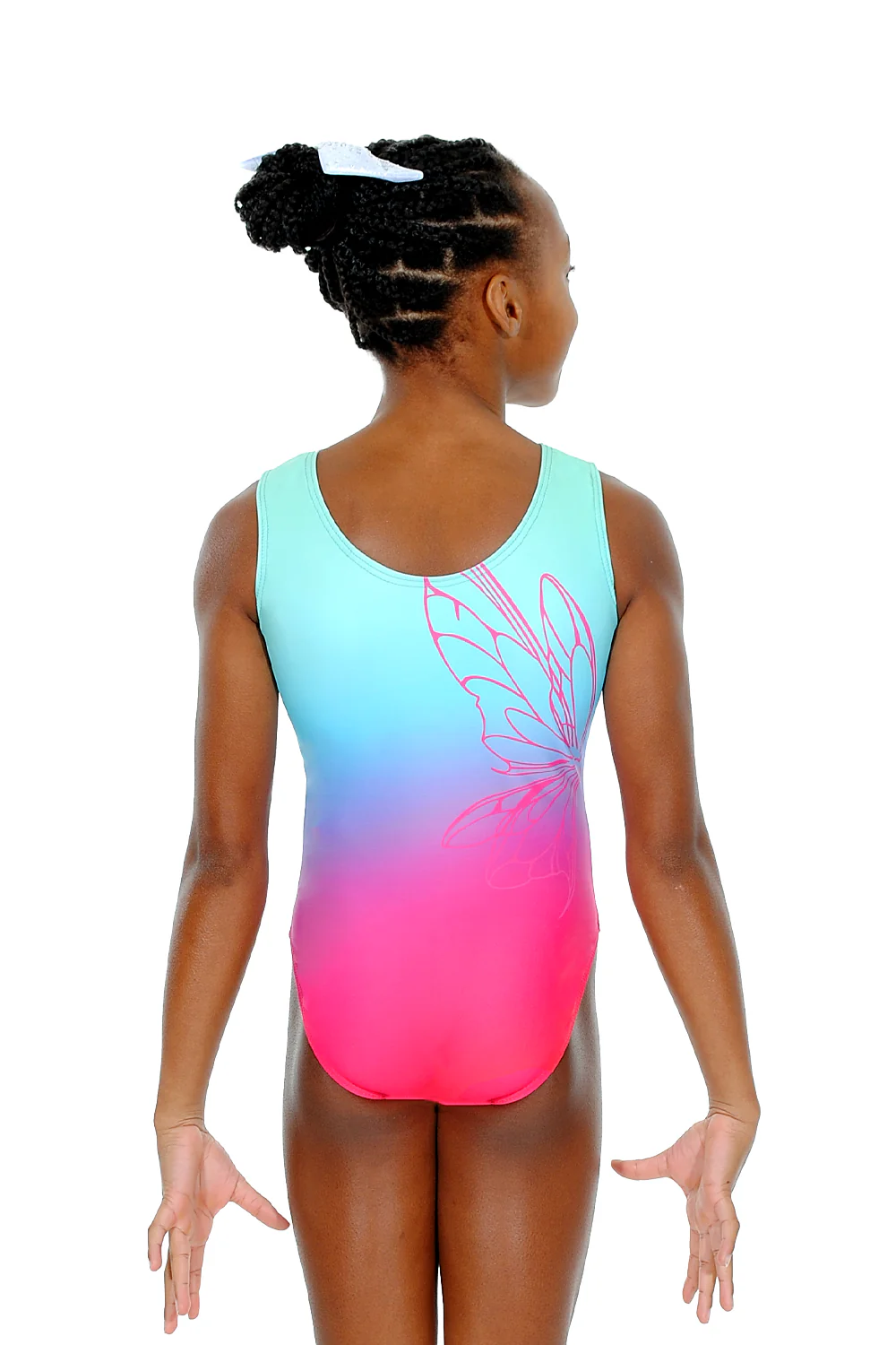 Sky Sleeveless Gymnastics Leotard - Image 2