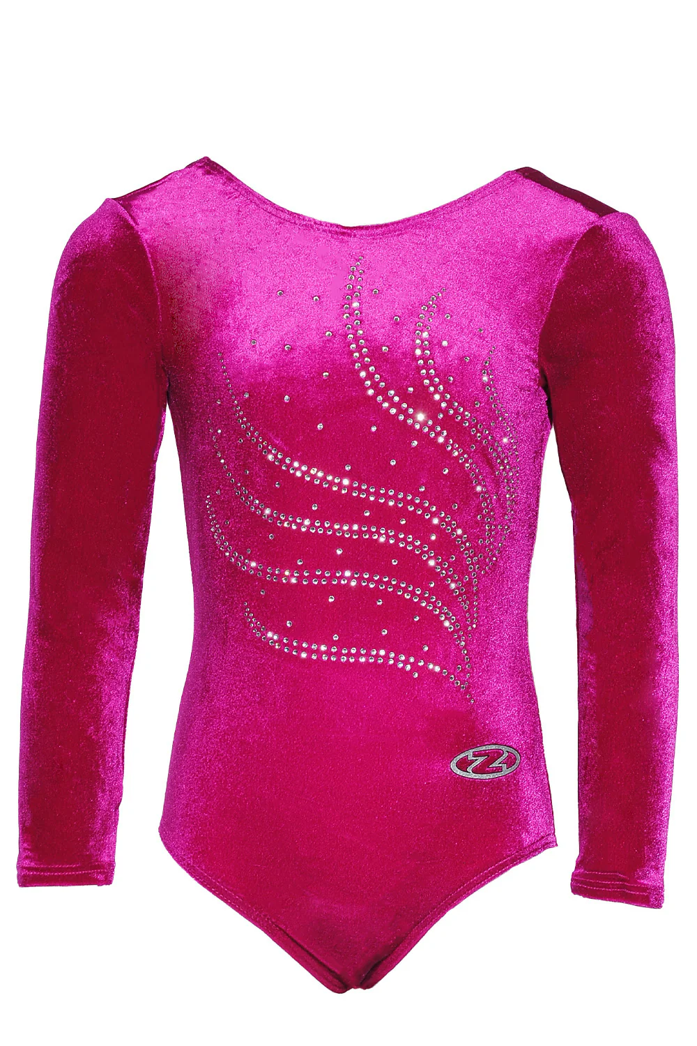 Tiara Crystal Motif Long Sleeved Gymnastics Leotard - Image 11