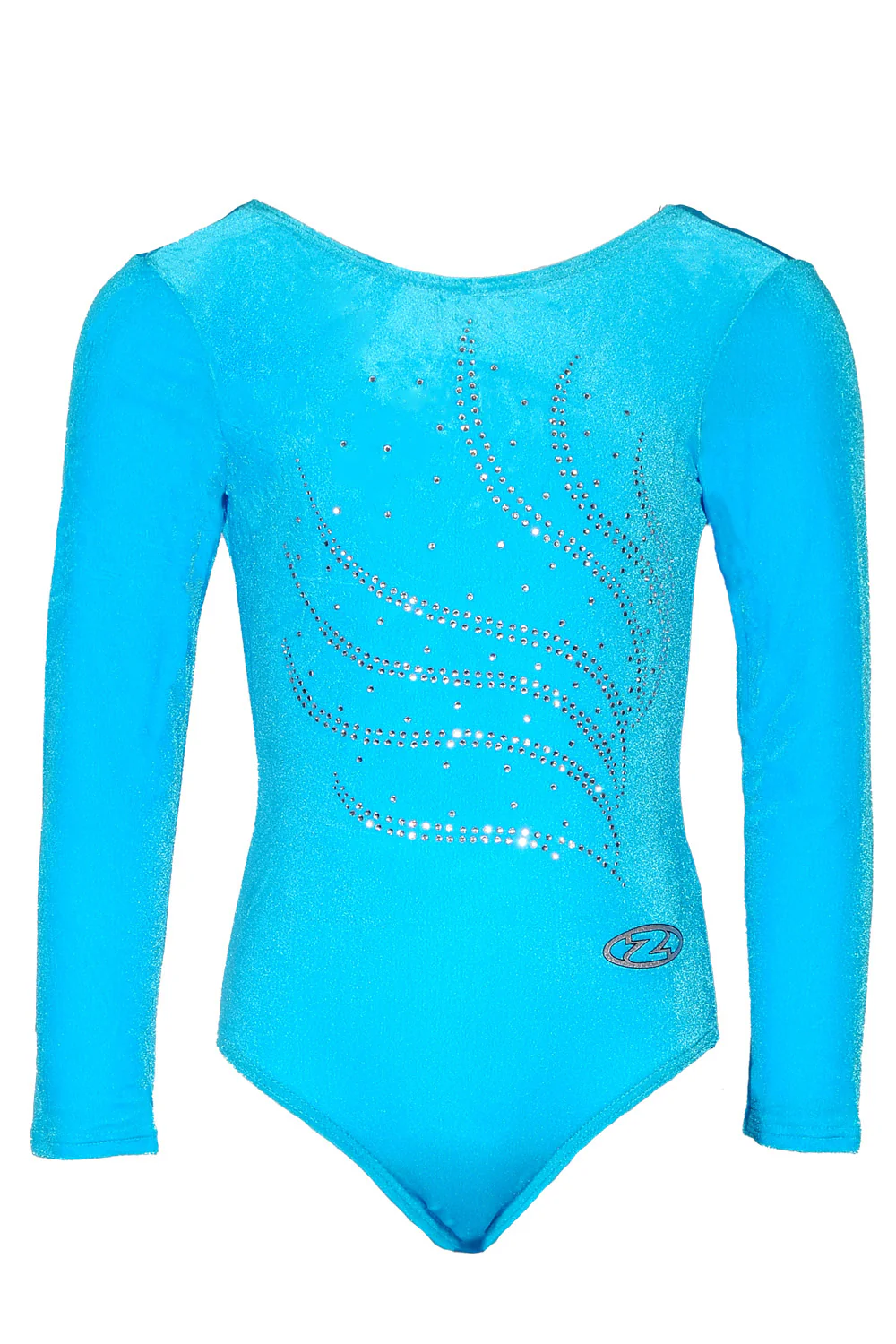 Tiara Crystal Motif Long Sleeved Gymnastics Leotard - Image 15