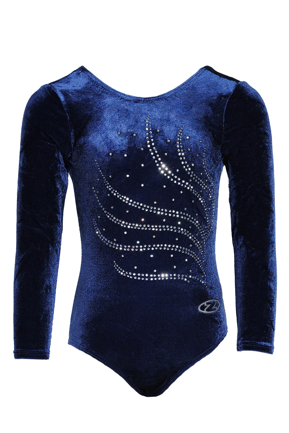 Tiara Crystal Motif Long Sleeved Gymnastics Leotard - Image 20