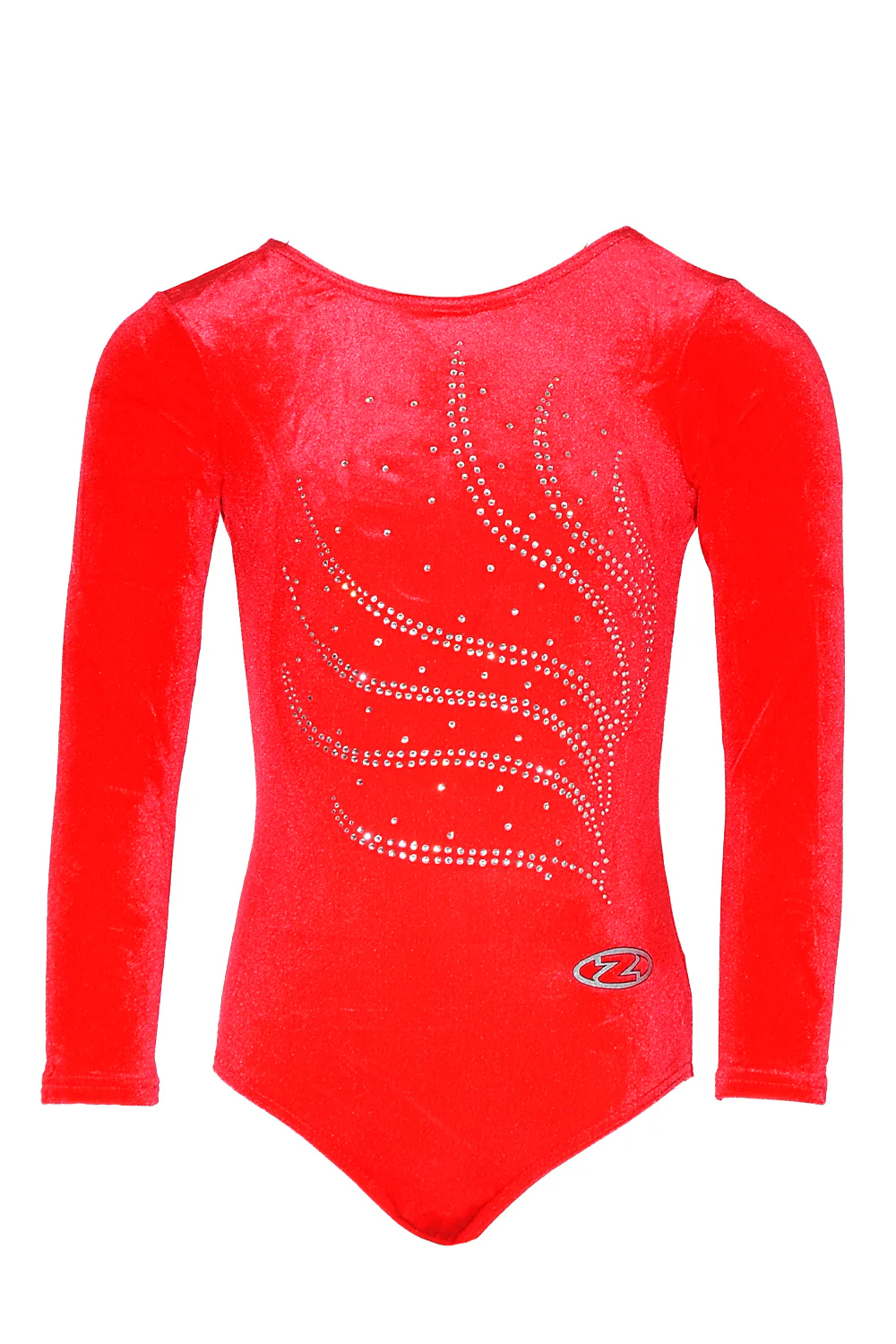 Tiara Crystal Motif Long Sleeved Gymnastics Leotard - Image 25