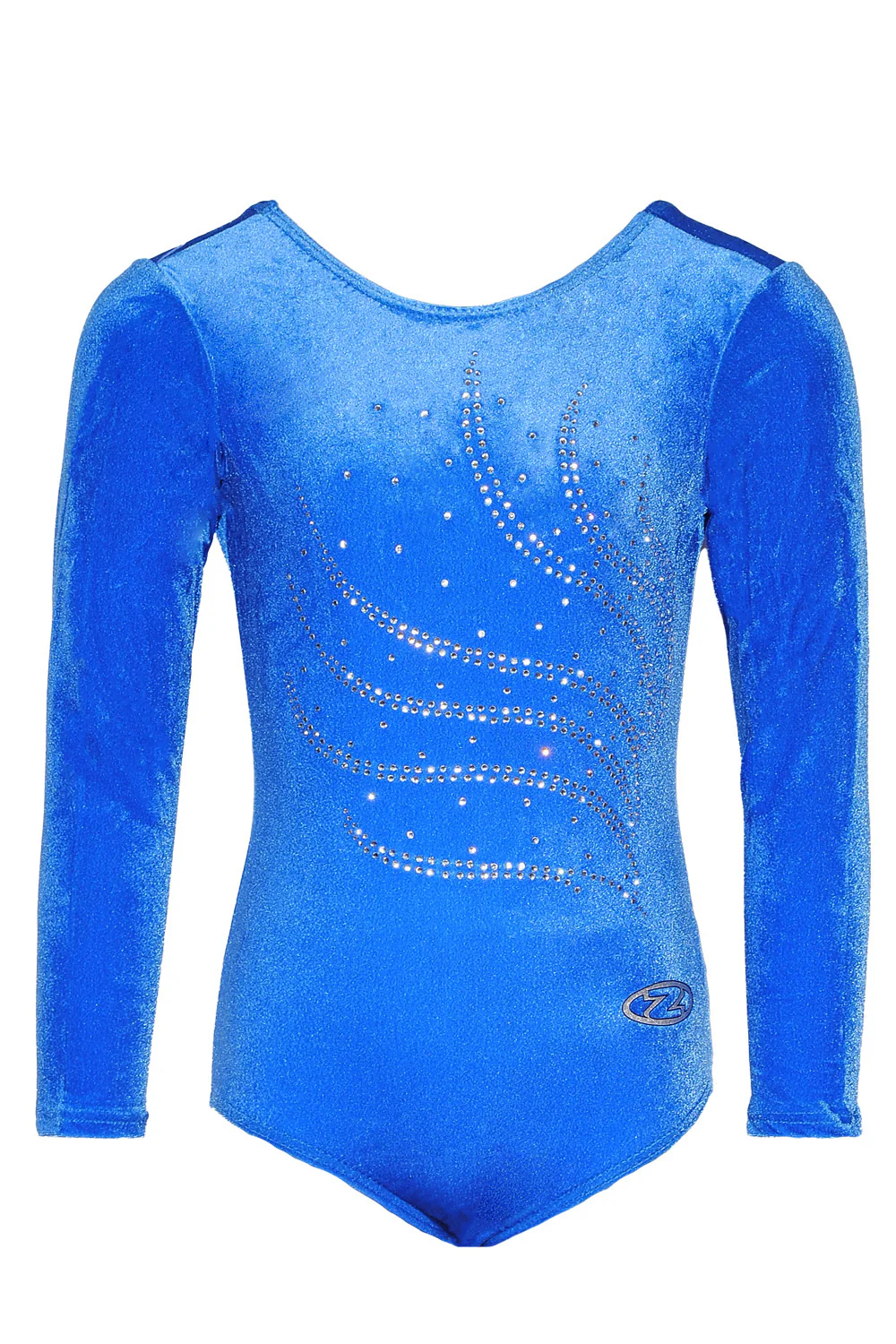 Tiara Crystal Motif Long Sleeved Gymnastics Leotard - Image 3