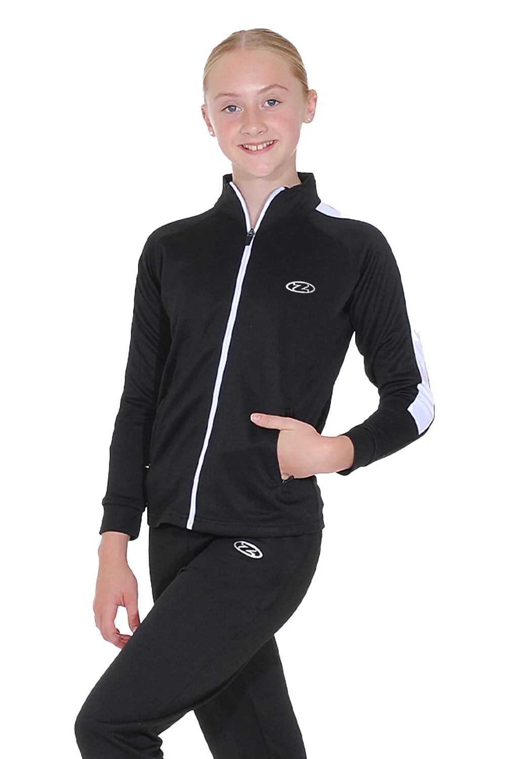 Two-Tone Zipped Tracksuit Top - Image 3